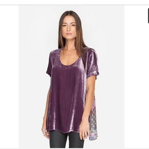 Johnny was velvet scarf back tee shirt